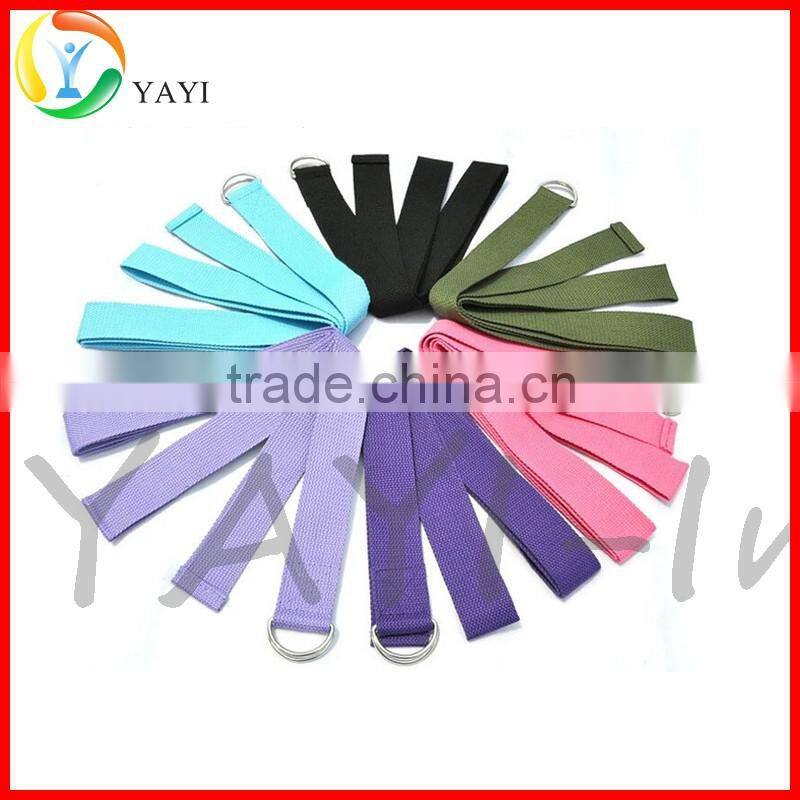 Durable Pilates Stretch D-Ring Buckle Cotton Yoga Straps