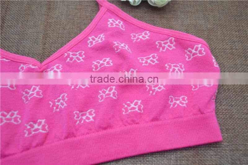 Pep hot cami seamless bra tops underwear for girls sports crop top