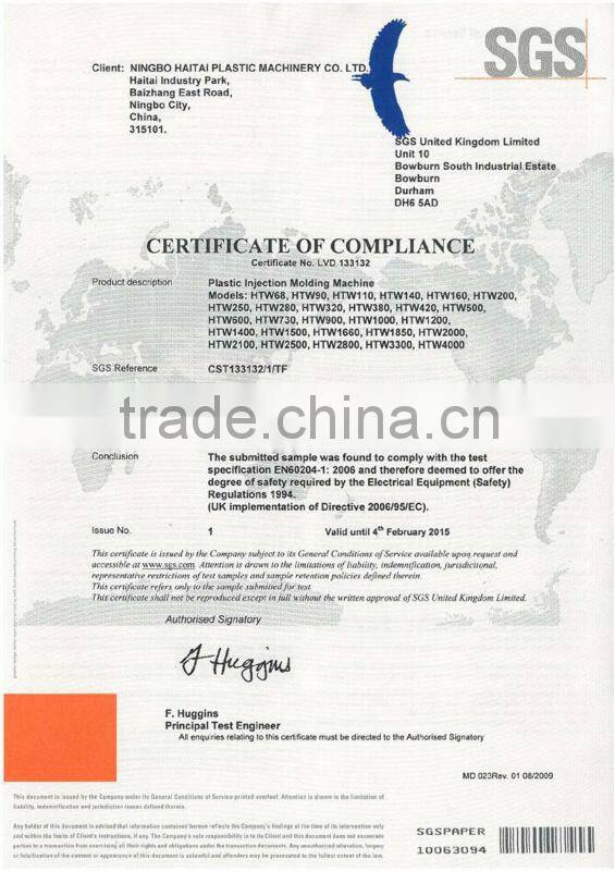 Fast Plastic Injection Machines HTW160F