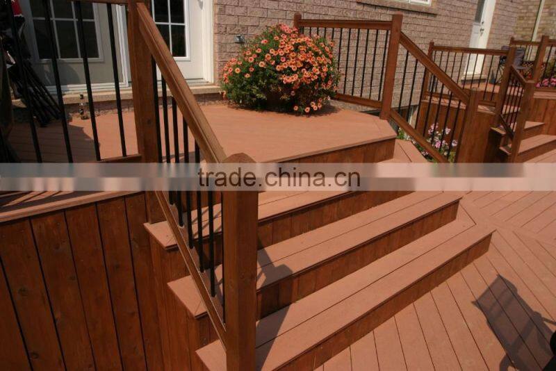 High quality wood plastic composite board for hollow composite decking floor