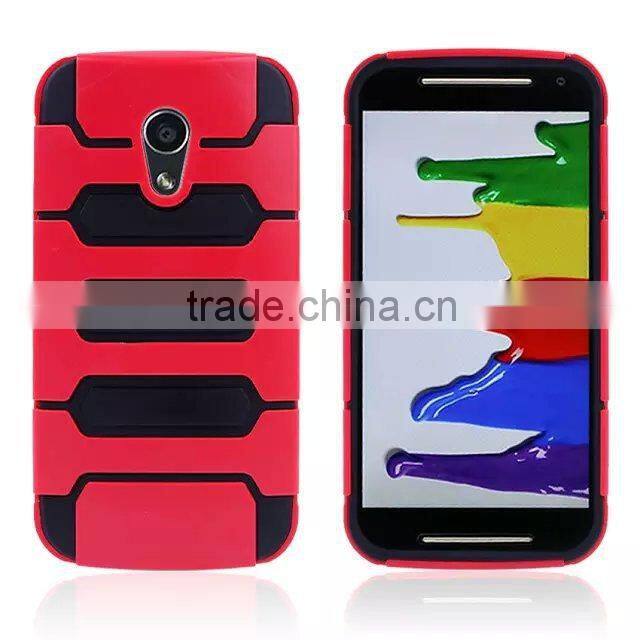Hybrid Armor Bumper Cover Case ( TPU + Hard PC) for MOTO G2