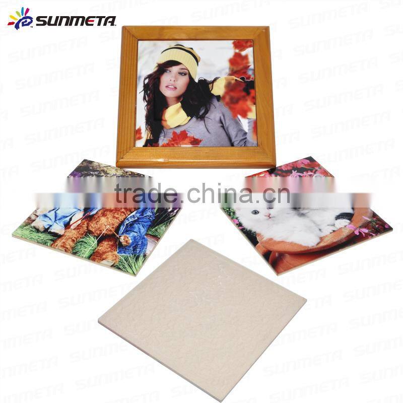 printable sublimation ceramic tile for customized printing,blank tile