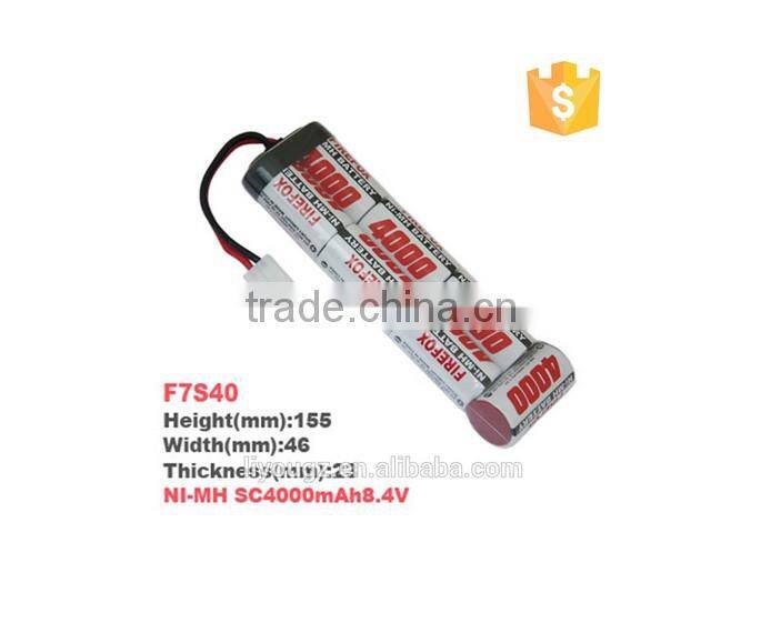 BEST PRICE !!! FireFox high Power SC 8.4V 4000mAh NI-MH rechargeable battery