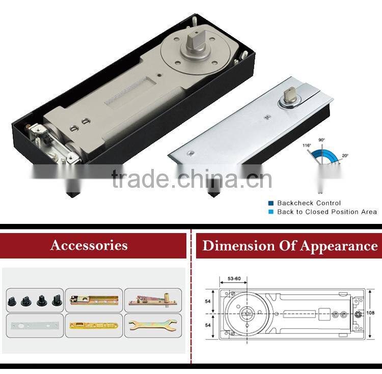Automatic Glass Door Closer Hydraulic Floor Spring Price