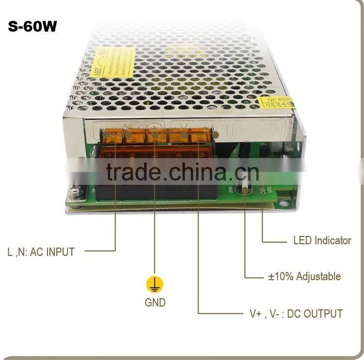 wholesale durable top quality 60w led power supply manufacturer, electric recliner power supply