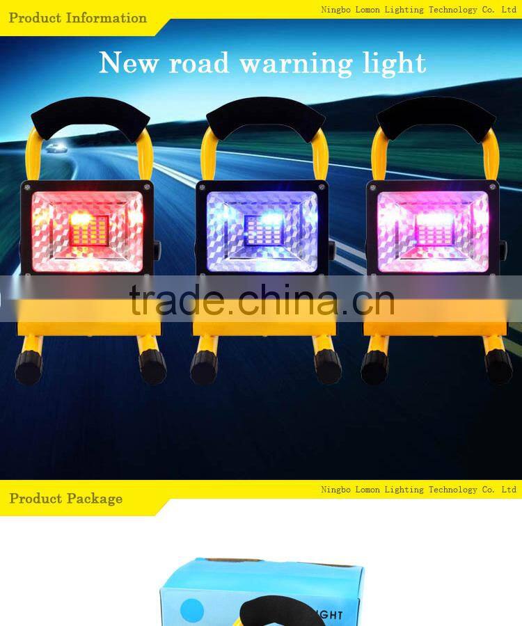 10w Portable Christmas Rechargeable Work Led Light Color Changing Outdoor Led Flood Light
