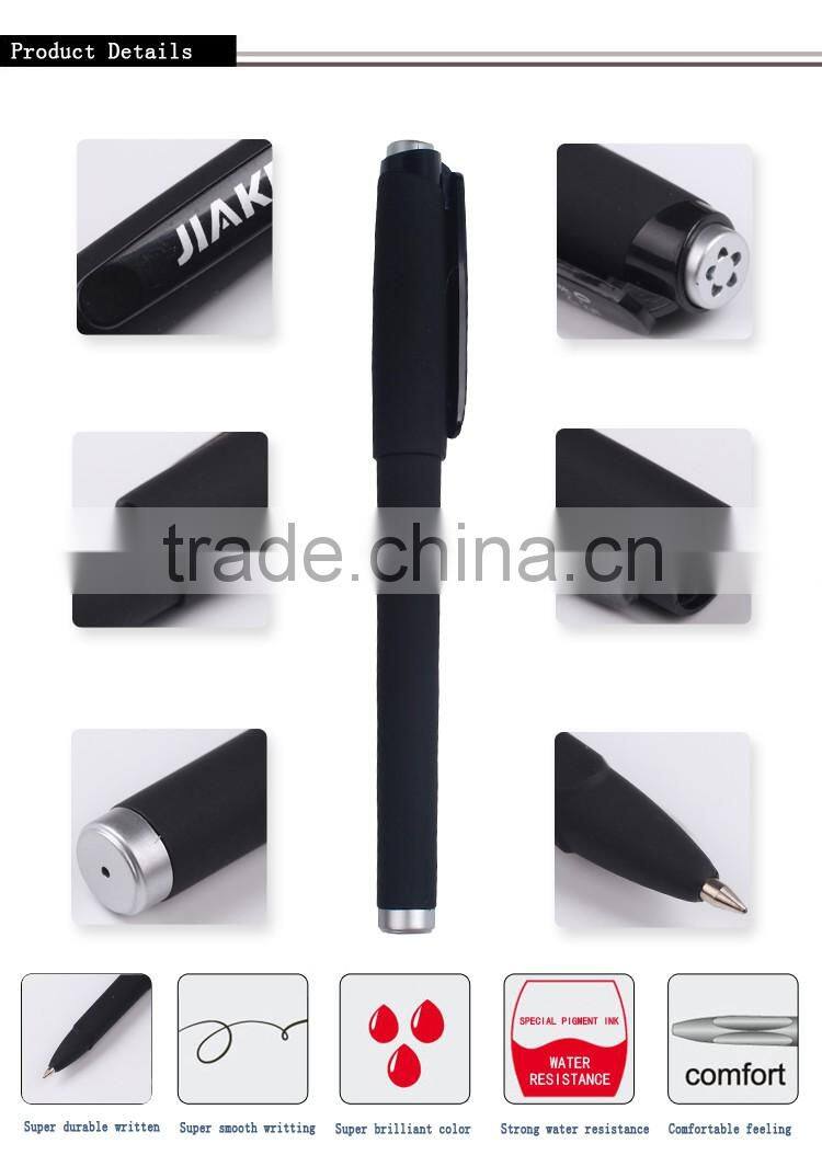 Wholesale cheap office school student black promotional gel ink pen