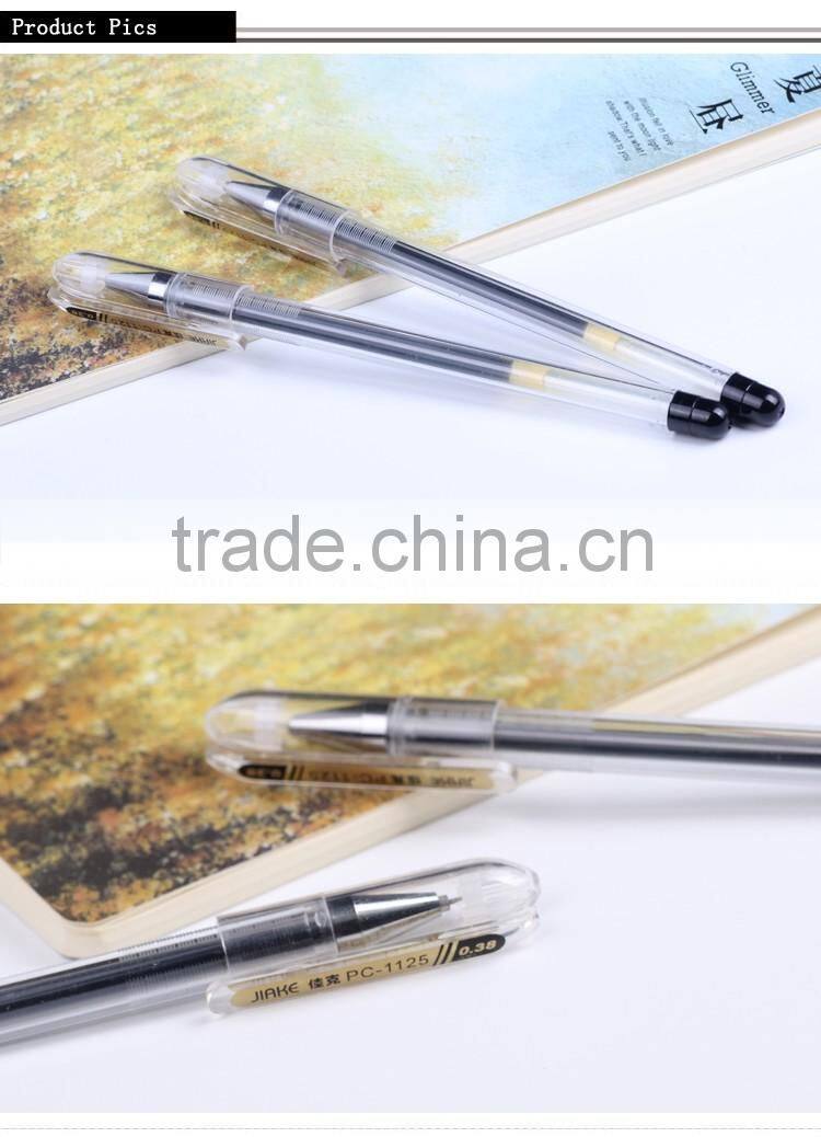 Office&school promotional smooth roller pen ball with clear plastic pen tubes plastic pen
