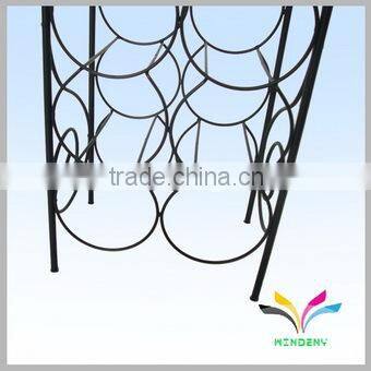 Home and garden metal wine counter liquor bottle display shelf