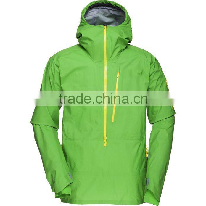 Hooded nylon mens anoraks