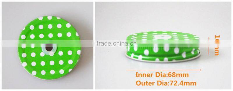 OEM ODM green screw lid metal lid jar lid mason jar lid