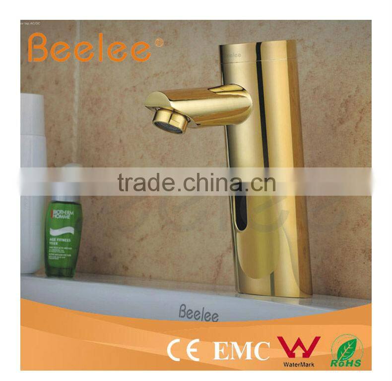 Golden Motion Sensor Faucet
