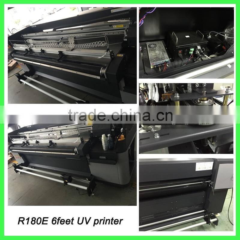 acetek R180E DX7 optional 1.8m*3.2m CMYK+White Cheap uv color printer