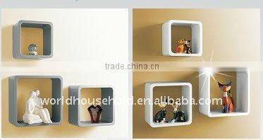 wall shelf,storage cube,square living room decorative wooden
