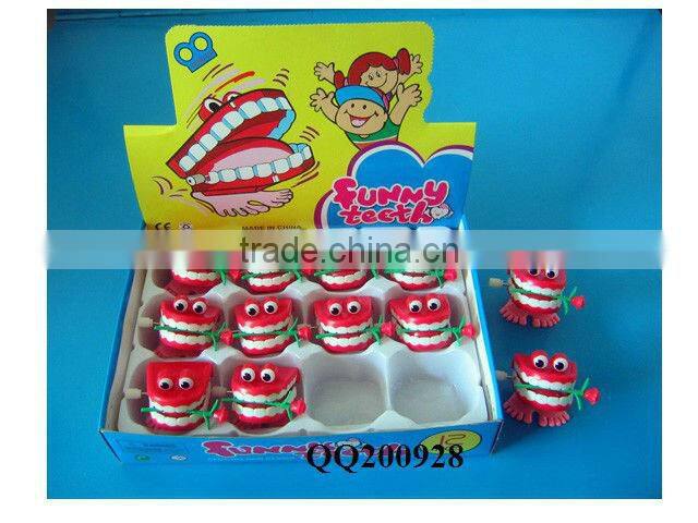 Plastic wind-up jumping human skeleton