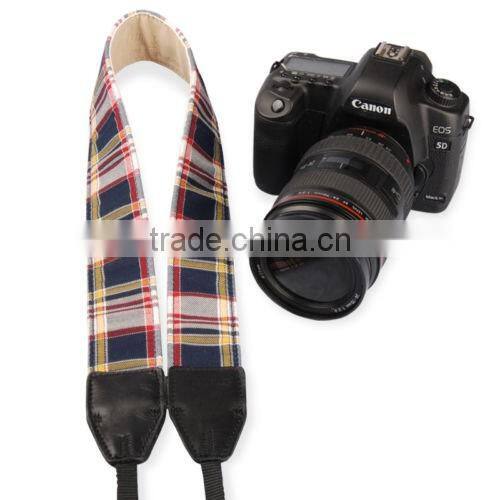 Fashion Plaid Style Camera Straps Shoulder Neck For DSLR for Canon for Nikon LD-03