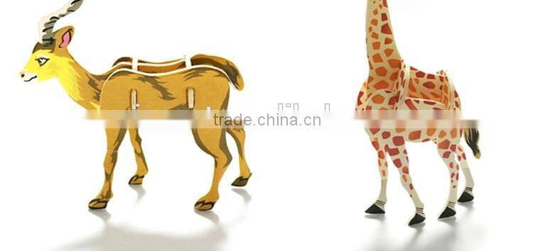 EVA/Wood/Paper 3D Rhinocero Puzzle