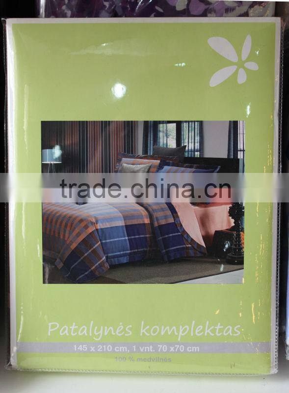 100% cotton 3D flower linen set