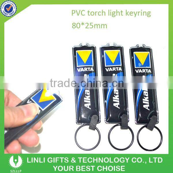Brand Name Cheap Custom Led PVC Keyring for Football