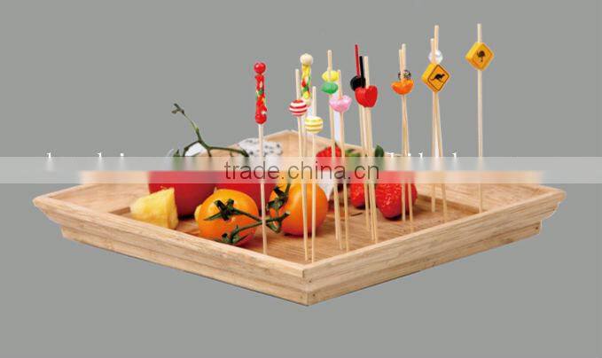 Good quality Bamboo colourful beads food Picks