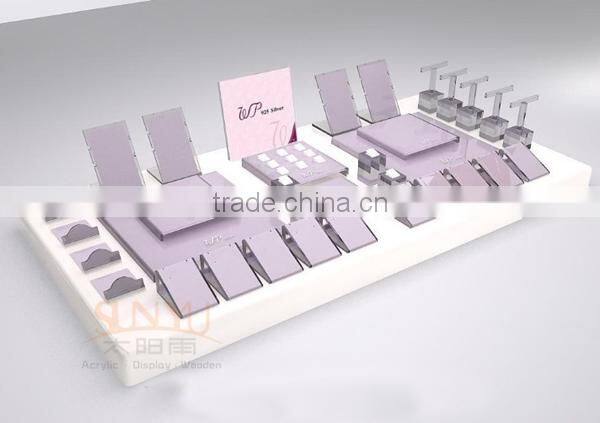 Transparent 3 layer nail polish acrylic display