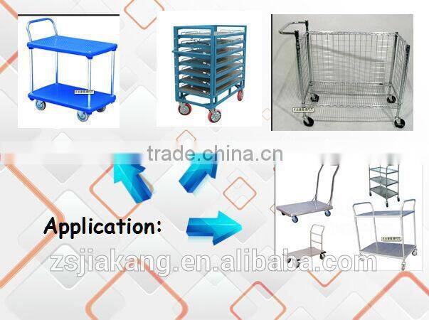 3''ball bearing medium duty pu corner caster