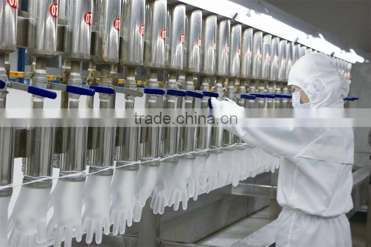 9" disposable PVC gloves for cell phone display