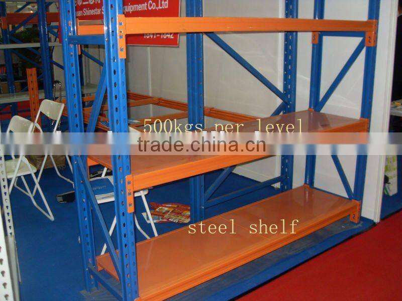 long span China display shelf golden manufacturer