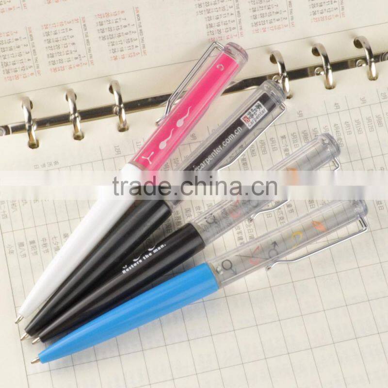 Liquid Floating pen in Ballpoint pens Plastic silver