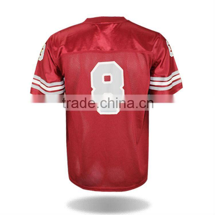 custom football team wear v-neck jersey american football suit