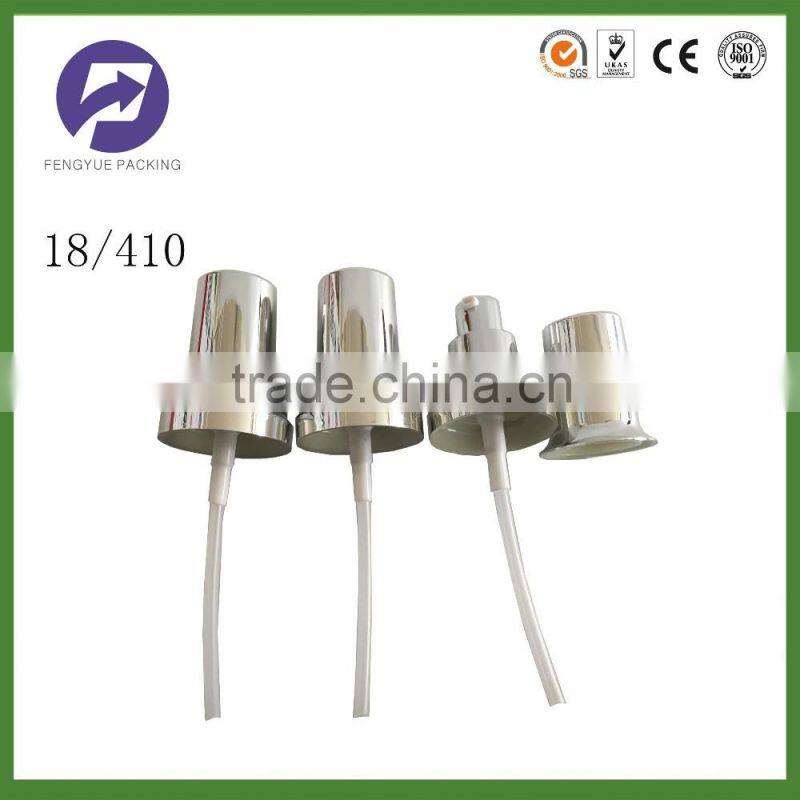 Lotion pump 18mm silver UV perfume spray