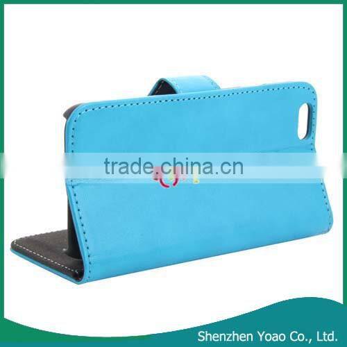 Hot Sell Credit Card Wallet Case for iPhone 6 4.7 Inch Blue