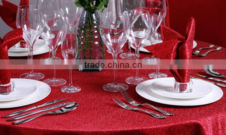 Linen Pro Chinese Red 5 Star Hotel Restaurant Table Cloth