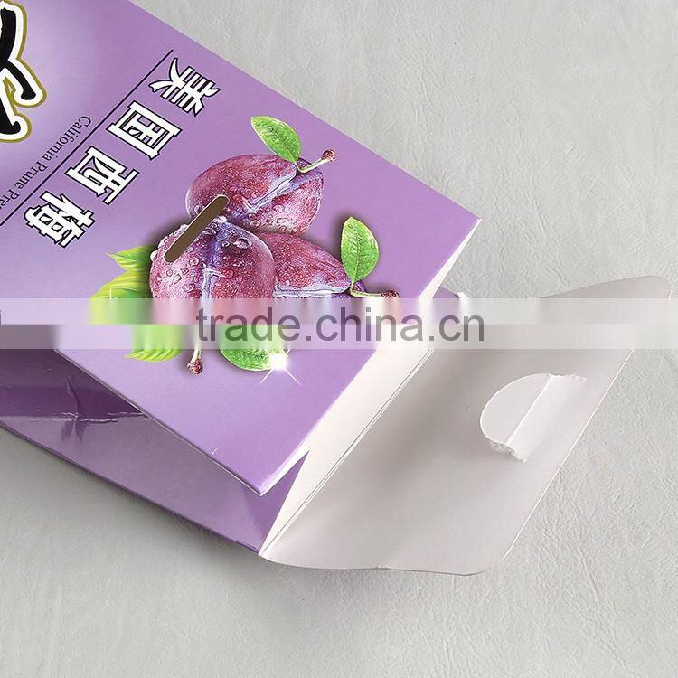 Free Design & wholesale & custom paper three-dimensional box for natural food of USA prune