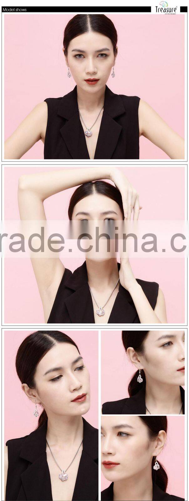 Fashionable jewelry zircon pendant dangle earrings wedding jewelry