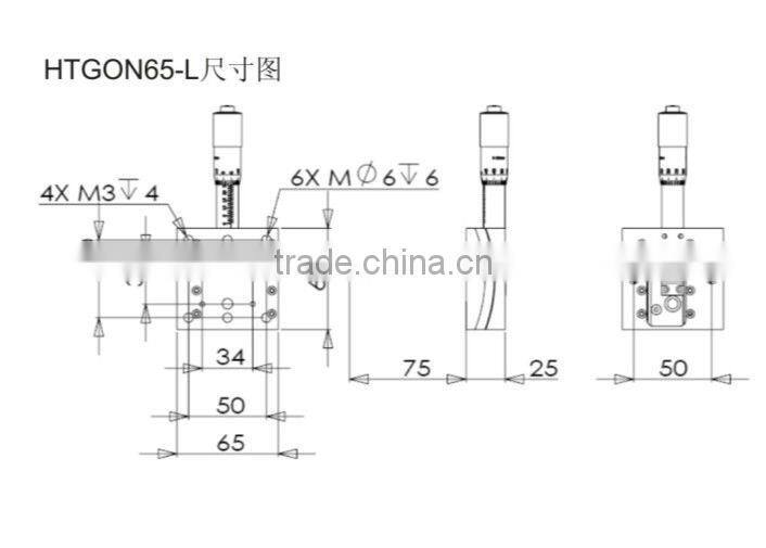 HTGON65-L Precision Goniometer stage