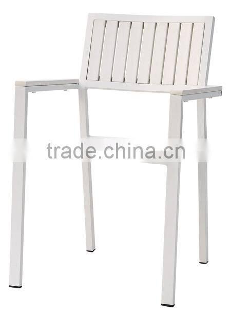 Out door aluminum wood chair on sale