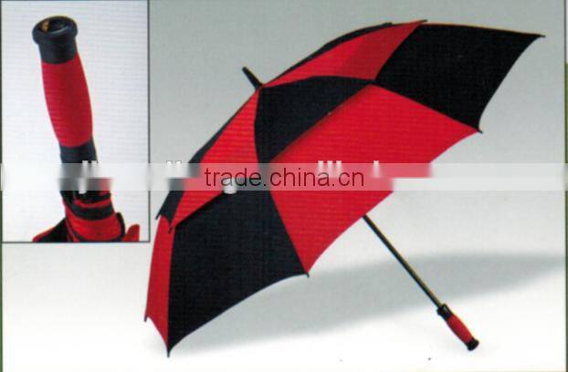 High quality windproof auto open straight Golf umbrella and ODM for Promotional and Branded Golf Umbrellas