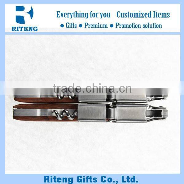 Classic Stainless Steel Wood Handle Opener