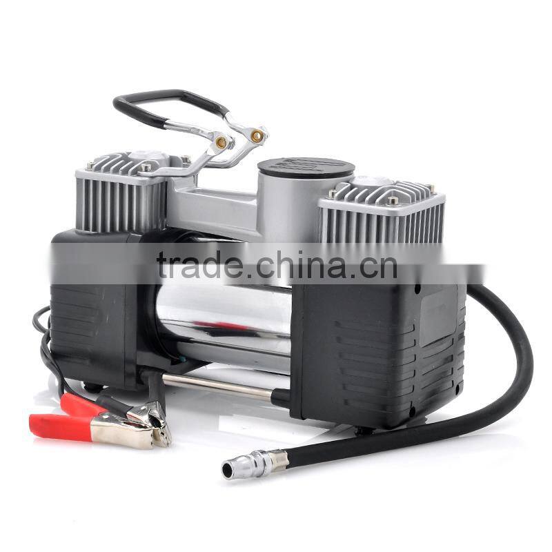 Car air compressor, heavy duty air compressor, air pump, air inflator, 2*cylinders air compressor