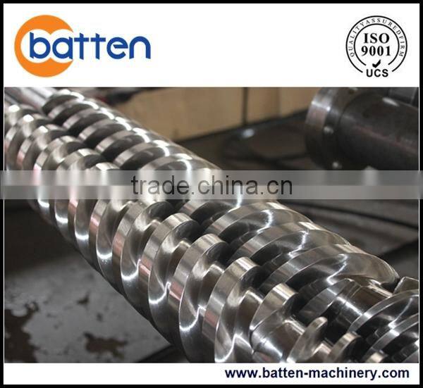 PVC pipe parallel twin screw and barrel plastic extruder machine