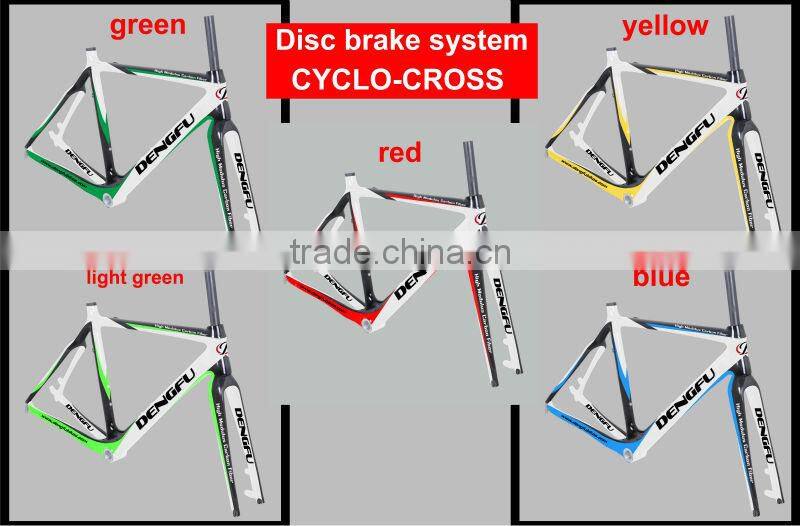 DENGFU special cyclo cross carbon frame carbon disc-brake CX bikes frame FM059