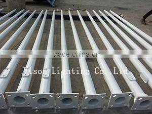 Galvanized bending steel light pole