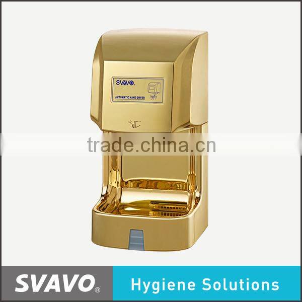 hospital mounted auto hand dryer machine, sensored jet air hand dryer, wall mounted