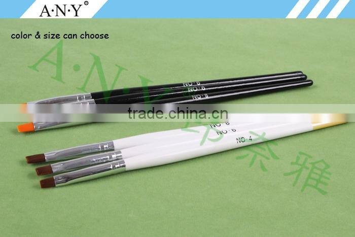 ANY Cheap Wood Handle UV Gel Nails Beauty Design Nail Brush Nail Care Set