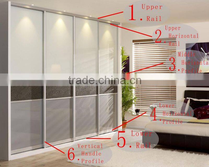 Factory Series low price Aluminum door Profile For Cabinet