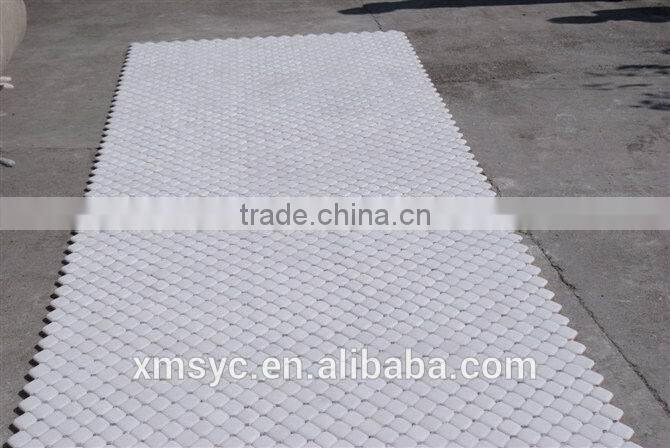 marble mosaic tile, round marble mosaic, stone mosaic