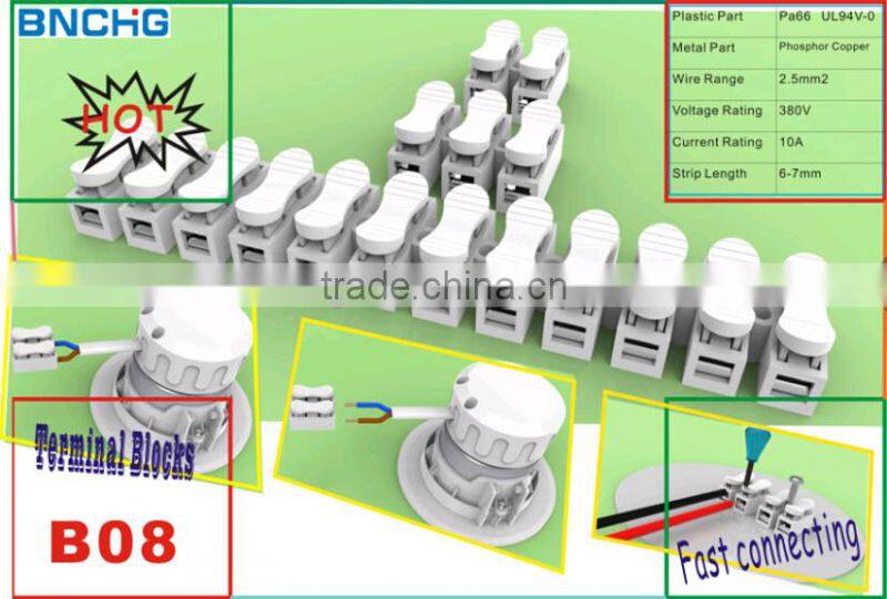 Top sales in Turkey push in lighting connectors manufacturer 380V