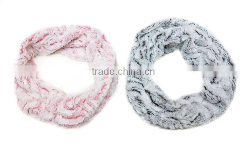 fashion winter best selling on sale round fake fur scarf