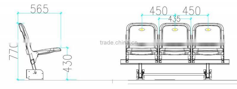 MC-TG04 outdoor metal Structrualbleacher system demountable tribune
